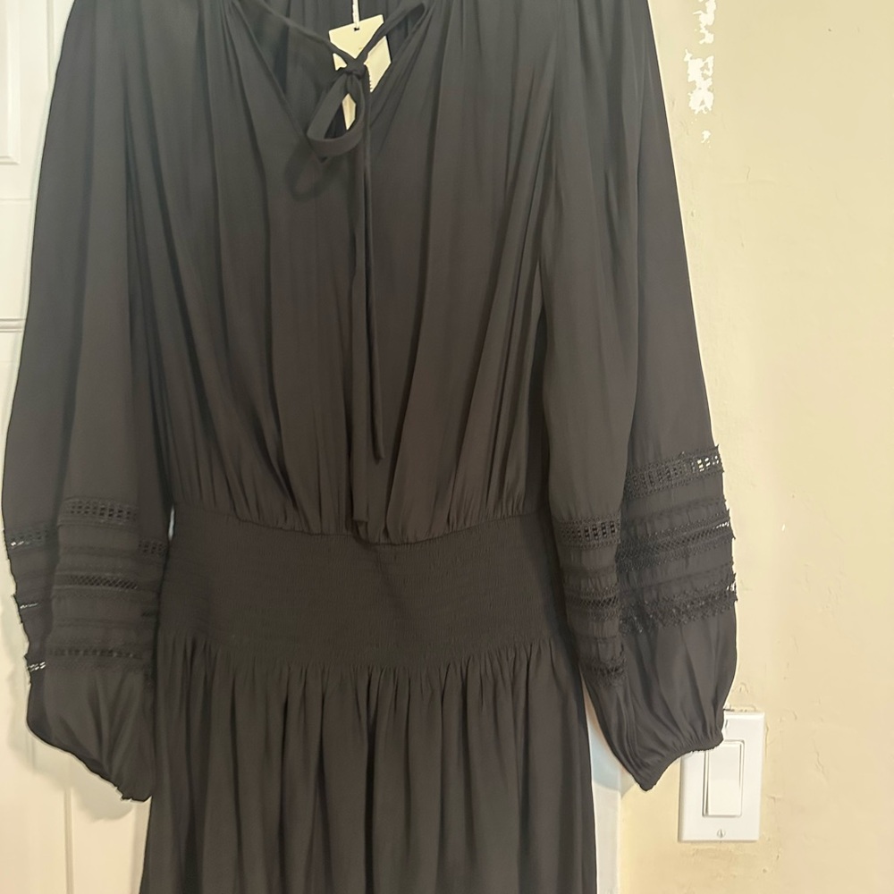 Ramy Brook Black Long Sleeve Dress
